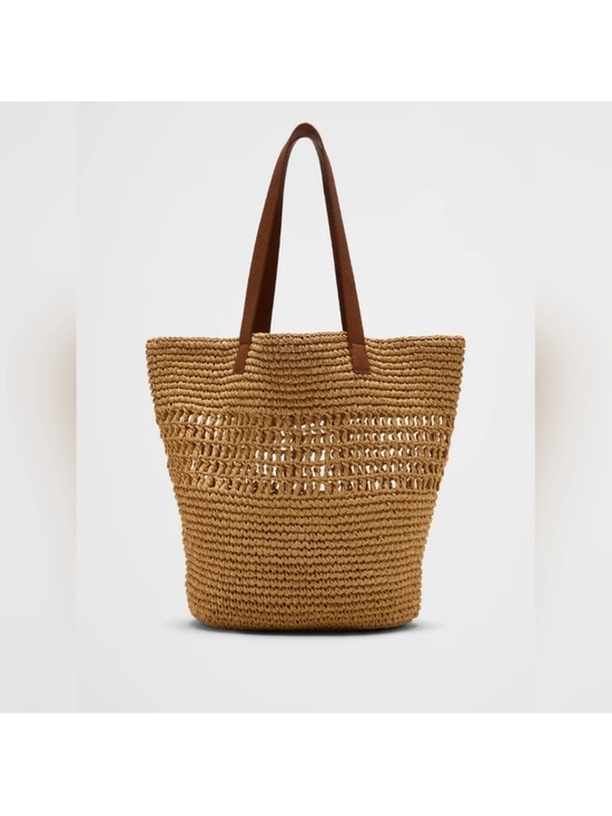 Banana Republic Handbags - NWT Banana Republic Straw Market Tote In Tobacco Color